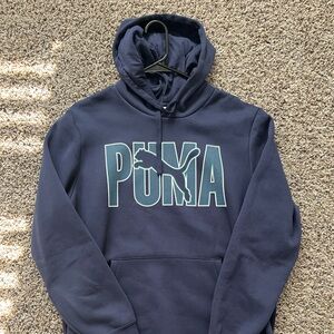 PUMA Men's Dark Blue Hoodie